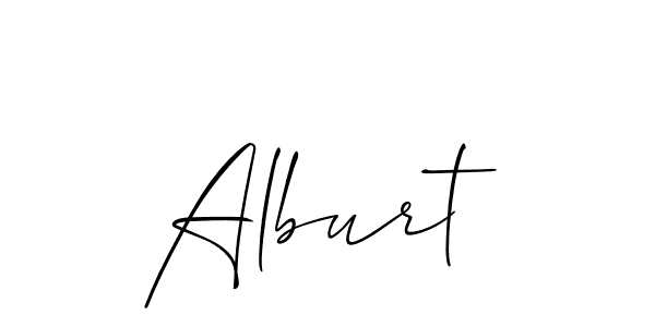 Also we have Alburt name is the best signature style. Create professional handwritten signature collection using Allison_Script autograph style. Alburt signature style 2 images and pictures png