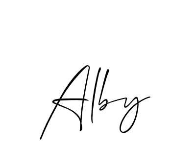 Also You can easily find your signature by using the search form. We will create Alby name handwritten signature images for you free of cost using Allison_Script sign style. Alby signature style 2 images and pictures png