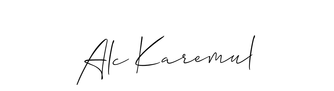 You can use this online signature creator to create a handwritten signature for the name Alc Karemul. This is the best online autograph maker. Alc Karemul signature style 2 images and pictures png