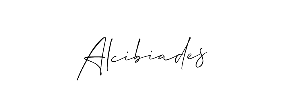 It looks lik you need a new signature style for name Alcibiades. Design unique handwritten (Allison_Script) signature with our free signature maker in just a few clicks. Alcibiades signature style 2 images and pictures png