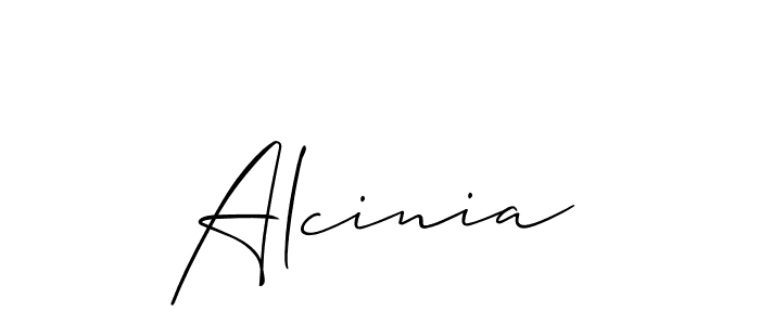 The best way (Allison_Script) to make a short signature is to pick only two or three words in your name. The name Alcinia include a total of six letters. For converting this name. Alcinia signature style 2 images and pictures png