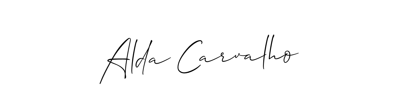 Use a signature maker to create a handwritten signature online. With this signature software, you can design (Allison_Script) your own signature for name Alda Carvalho. Alda Carvalho signature style 2 images and pictures png