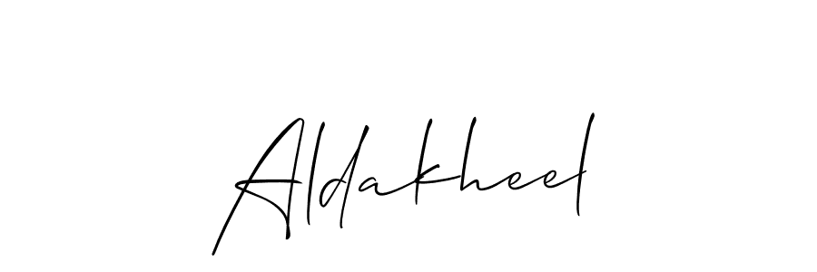 Best and Professional Signature Style for Aldakheel. Allison_Script Best Signature Style Collection. Aldakheel signature style 2 images and pictures png