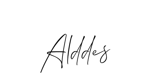 Best and Professional Signature Style for Alddes. Allison_Script Best Signature Style Collection. Alddes signature style 2 images and pictures png