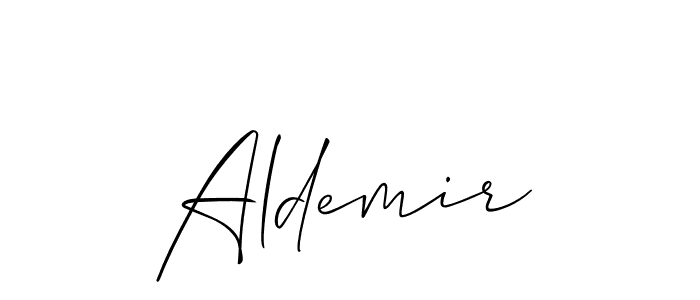 Also You can easily find your signature by using the search form. We will create Aldemir name handwritten signature images for you free of cost using Allison_Script sign style. Aldemir signature style 2 images and pictures png