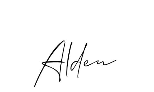 Similarly Allison_Script is the best handwritten signature design. Signature creator online .You can use it as an online autograph creator for name Alden. Alden signature style 2 images and pictures png