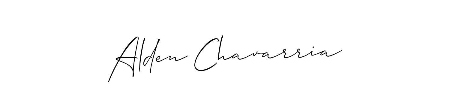 Make a beautiful signature design for name Alden Chavarria. With this signature (Allison_Script) style, you can create a handwritten signature for free. Alden Chavarria signature style 2 images and pictures png