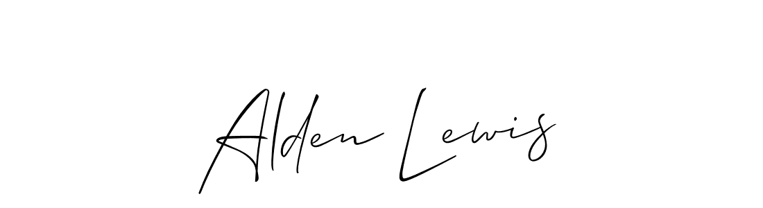 Best and Professional Signature Style for Alden Lewis. Allison_Script Best Signature Style Collection. Alden Lewis signature style 2 images and pictures png