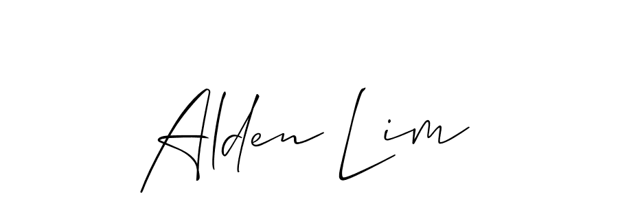 Similarly Allison_Script is the best handwritten signature design. Signature creator online .You can use it as an online autograph creator for name Alden Lim. Alden Lim signature style 2 images and pictures png