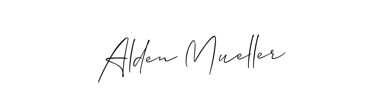 Make a short Alden Mueller signature style. Manage your documents anywhere anytime using Allison_Script. Create and add eSignatures, submit forms, share and send files easily. Alden Mueller signature style 2 images and pictures png