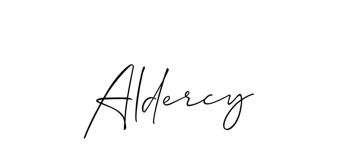 It looks lik you need a new signature style for name Aldercy. Design unique handwritten (Allison_Script) signature with our free signature maker in just a few clicks. Aldercy signature style 2 images and pictures png