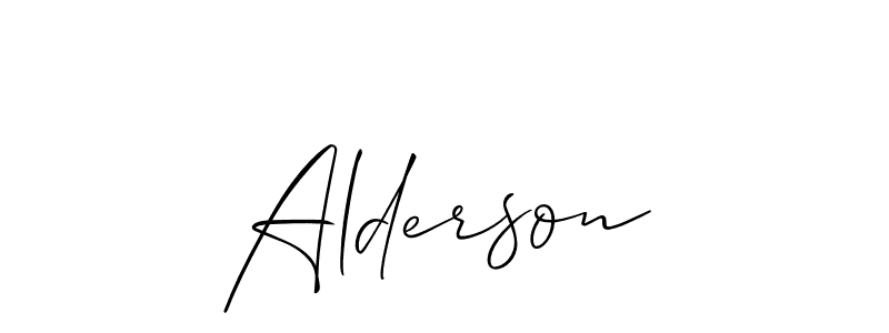 Also we have Alderson name is the best signature style. Create professional handwritten signature collection using Allison_Script autograph style. Alderson signature style 2 images and pictures png