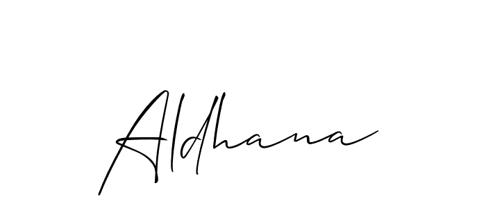 Also You can easily find your signature by using the search form. We will create Aldhana name handwritten signature images for you free of cost using Allison_Script sign style. Aldhana signature style 2 images and pictures png