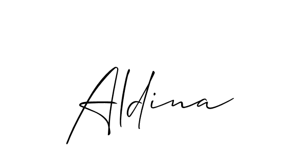 Make a short Aldina signature style. Manage your documents anywhere anytime using Allison_Script. Create and add eSignatures, submit forms, share and send files easily. Aldina signature style 2 images and pictures png