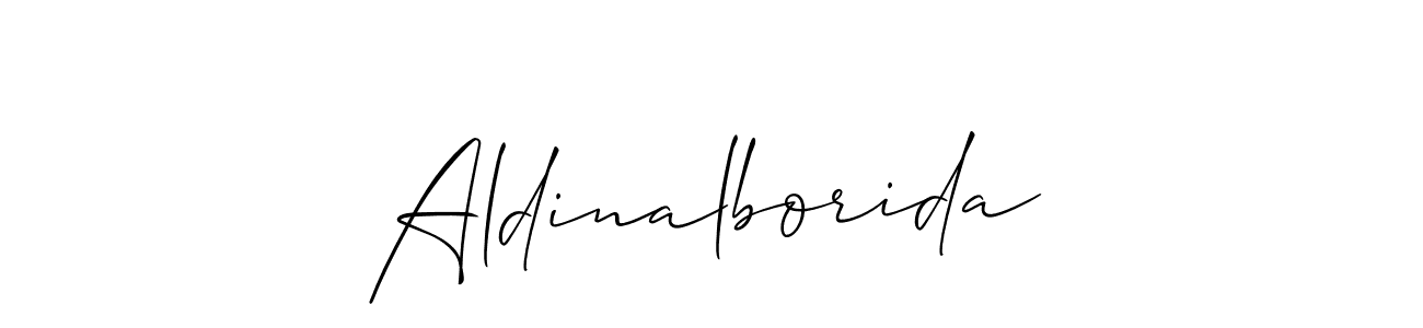 Once you've used our free online signature maker to create your best signature Allison_Script style, it's time to enjoy all of the benefits that Aldinalborida name signing documents. Aldinalborida signature style 2 images and pictures png