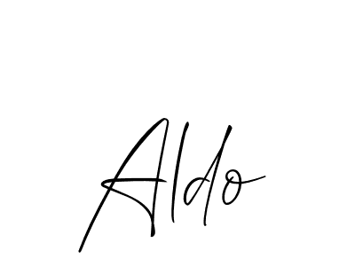 Make a beautiful signature design for name Aldo. Use this online signature maker to create a handwritten signature for free. Aldo signature style 2 images and pictures png