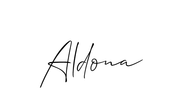 The best way (Allison_Script) to make a short signature is to pick only two or three words in your name. The name Aldona include a total of six letters. For converting this name. Aldona signature style 2 images and pictures png