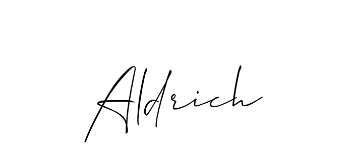 Make a beautiful signature design for name Aldrich. Use this online signature maker to create a handwritten signature for free. Aldrich signature style 2 images and pictures png