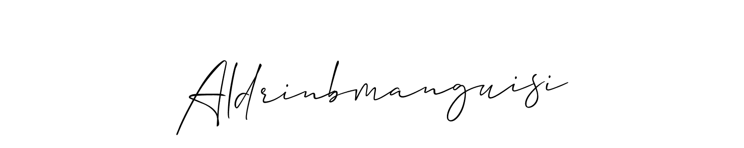 It looks lik you need a new signature style for name Aldrinbmanguisi. Design unique handwritten (Allison_Script) signature with our free signature maker in just a few clicks. Aldrinbmanguisi signature style 2 images and pictures png