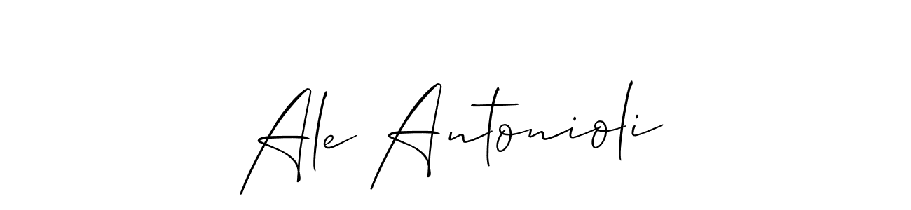 Make a short Ale Antonioli signature style. Manage your documents anywhere anytime using Allison_Script. Create and add eSignatures, submit forms, share and send files easily. Ale Antonioli signature style 2 images and pictures png