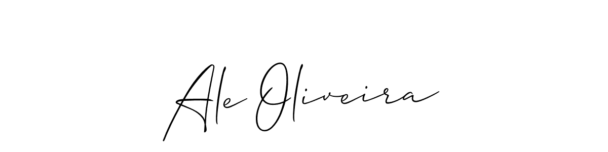 You should practise on your own different ways (Allison_Script) to write your name (Ale Oliveira) in signature. don't let someone else do it for you. Ale Oliveira signature style 2 images and pictures png