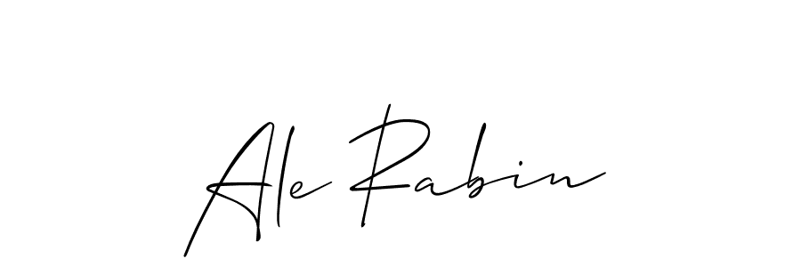 How to Draw Ale Rabin signature style? Allison_Script is a latest design signature styles for name Ale Rabin. Ale Rabin signature style 2 images and pictures png