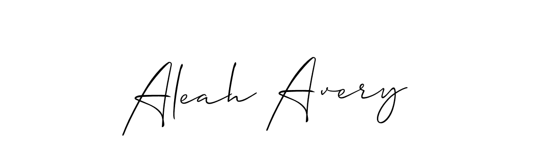 Also we have Aleah Avery name is the best signature style. Create professional handwritten signature collection using Allison_Script autograph style. Aleah Avery signature style 2 images and pictures png
