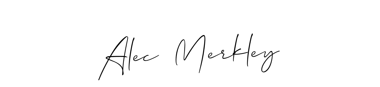 if you are searching for the best signature style for your name Alec  Merkley. so please give up your signature search. here we have designed multiple signature styles  using Allison_Script. Alec  Merkley signature style 2 images and pictures png