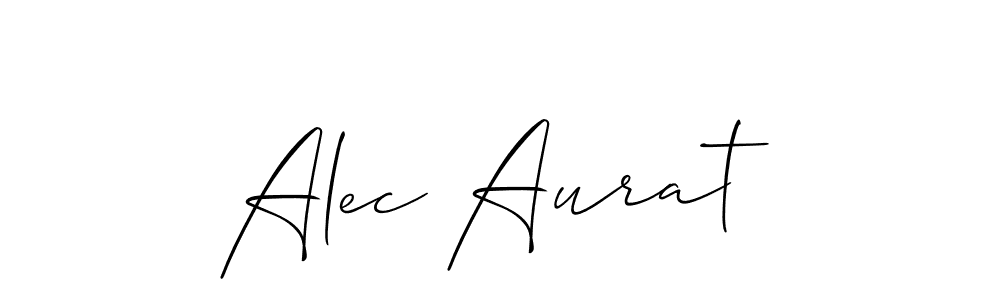 Allison_Script is a professional signature style that is perfect for those who want to add a touch of class to their signature. It is also a great choice for those who want to make their signature more unique. Get Alec Aurat name to fancy signature for free. Alec Aurat signature style 2 images and pictures png