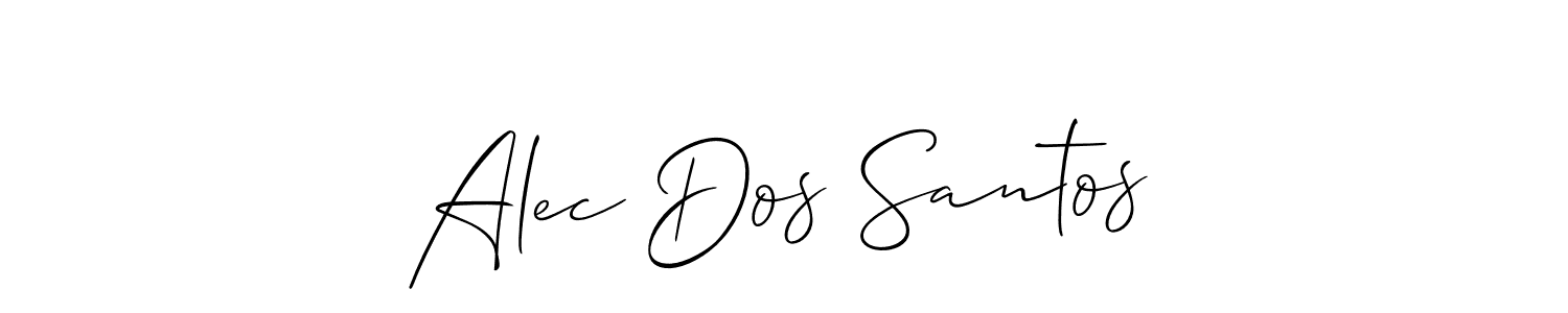 See photos of Alec Dos Santos official signature by Spectra . Check more albums & portfolios. Read reviews & check more about Allison_Script font. Alec Dos Santos signature style 2 images and pictures png