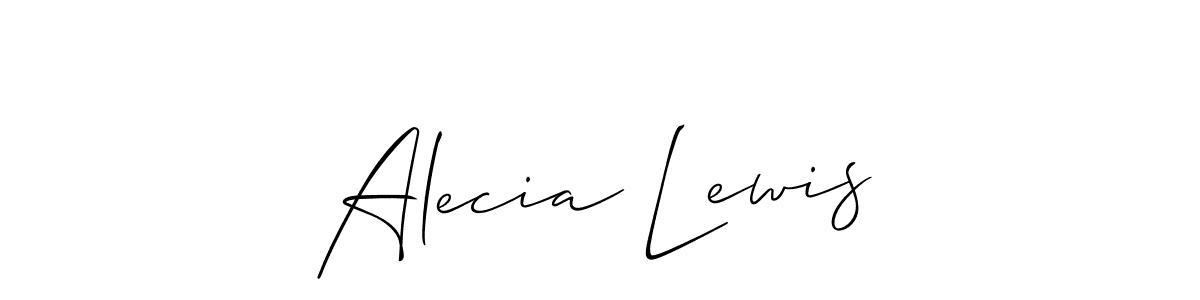 Similarly Allison_Script is the best handwritten signature design. Signature creator online .You can use it as an online autograph creator for name Alecia Lewis. Alecia Lewis signature style 2 images and pictures png