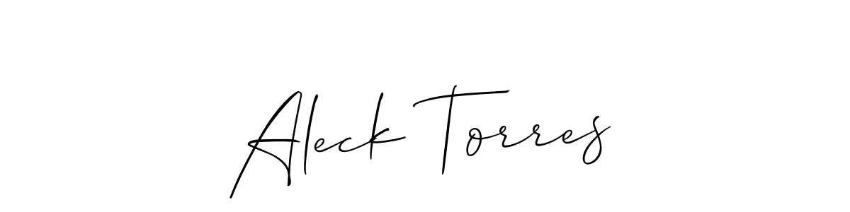 You can use this online signature creator to create a handwritten signature for the name Aleck Torres. This is the best online autograph maker. Aleck Torres signature style 2 images and pictures png