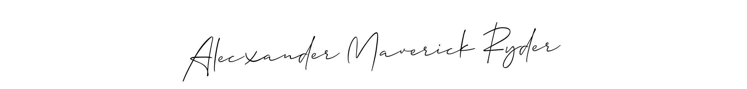 This is the best signature style for the Alecxander Maverick Ryder name. Also you like these signature font (Allison_Script). Mix name signature. Alecxander Maverick Ryder signature style 2 images and pictures png