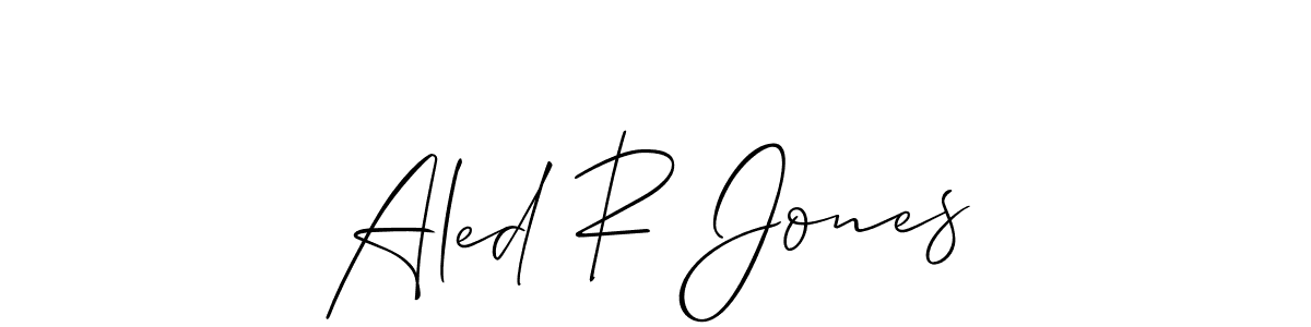 Make a short Aled R Jones signature style. Manage your documents anywhere anytime using Allison_Script. Create and add eSignatures, submit forms, share and send files easily. Aled R Jones signature style 2 images and pictures png