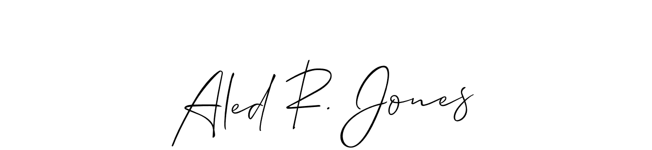 Similarly Allison_Script is the best handwritten signature design. Signature creator online .You can use it as an online autograph creator for name Aled R. Jones. Aled R. Jones signature style 2 images and pictures png