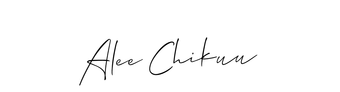 How to Draw Alee Chikuu signature style? Allison_Script is a latest design signature styles for name Alee Chikuu. Alee Chikuu signature style 2 images and pictures png