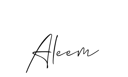 Best and Professional Signature Style for Aleem. Allison_Script Best Signature Style Collection. Aleem signature style 2 images and pictures png