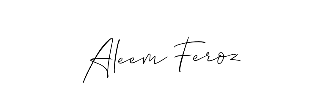 Make a beautiful signature design for name Aleem Feroz. Use this online signature maker to create a handwritten signature for free. Aleem Feroz signature style 2 images and pictures png