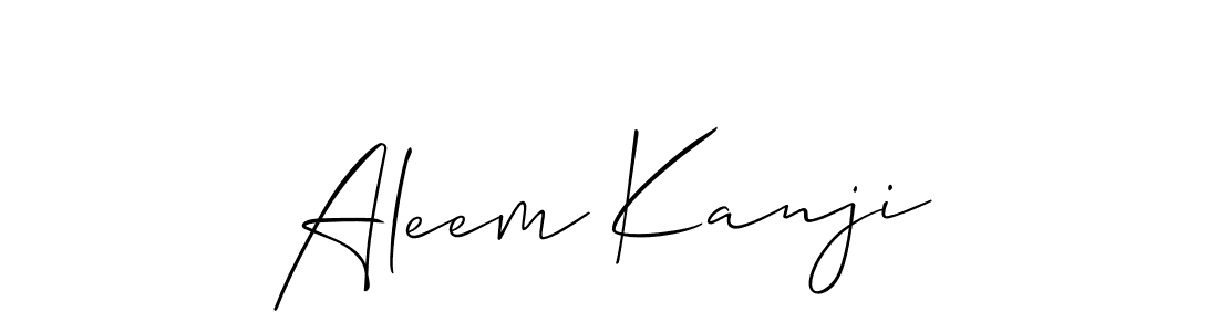 Make a beautiful signature design for name Aleem Kanji. Use this online signature maker to create a handwritten signature for free. Aleem Kanji signature style 2 images and pictures png