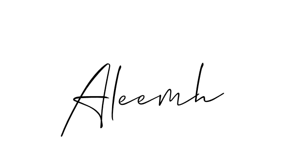 if you are searching for the best signature style for your name Aleemh. so please give up your signature search. here we have designed multiple signature styles  using Allison_Script. Aleemh signature style 2 images and pictures png