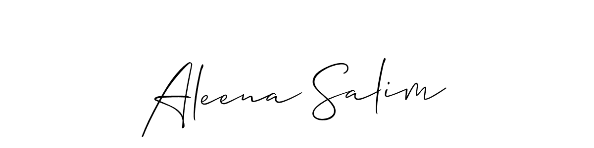 This is the best signature style for the Aleena Salim name. Also you like these signature font (Allison_Script). Mix name signature. Aleena Salim signature style 2 images and pictures png