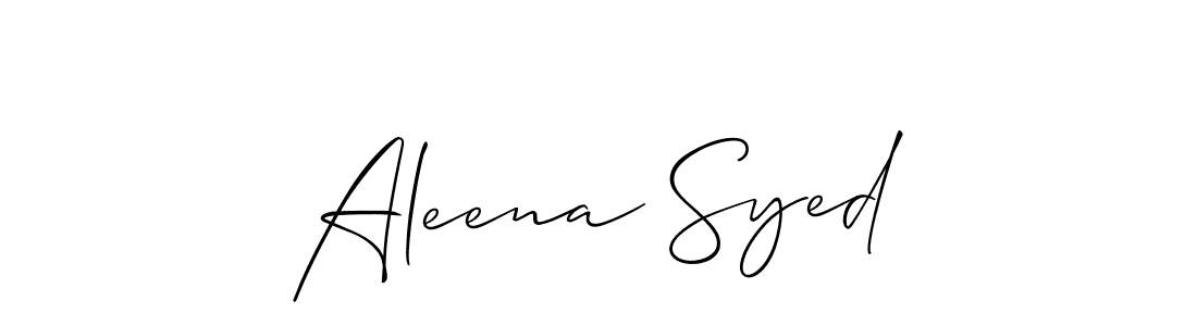 if you are searching for the best signature style for your name Aleena Syed. so please give up your signature search. here we have designed multiple signature styles  using Allison_Script. Aleena Syed signature style 2 images and pictures png