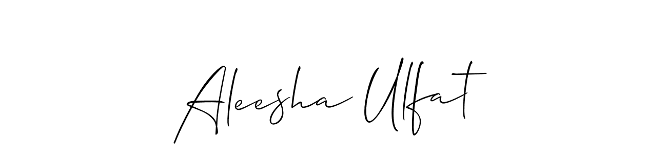 How to Draw Aleesha Ulfat signature style? Allison_Script is a latest design signature styles for name Aleesha Ulfat. Aleesha Ulfat signature style 2 images and pictures png