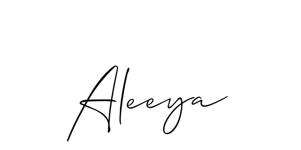 Best and Professional Signature Style for Aleeya. Allison_Script Best Signature Style Collection. Aleeya signature style 2 images and pictures png