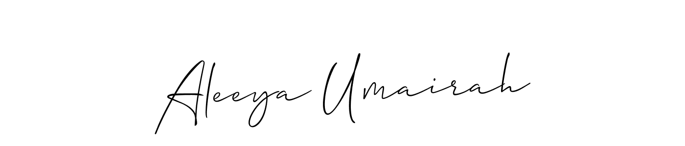 Make a beautiful signature design for name Aleeya Umairah. Use this online signature maker to create a handwritten signature for free. Aleeya Umairah signature style 2 images and pictures png