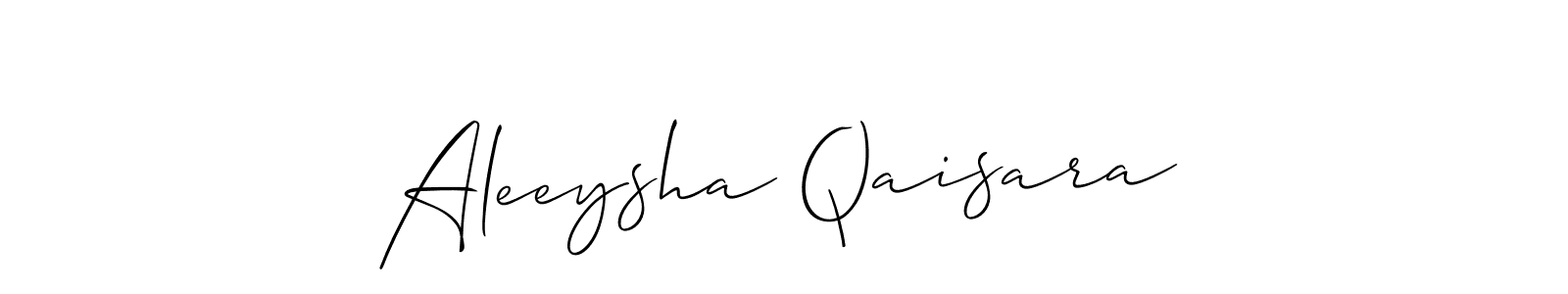 How to make Aleeysha Qaisara signature? Allison_Script is a professional autograph style. Create handwritten signature for Aleeysha Qaisara name. Aleeysha Qaisara signature style 2 images and pictures png