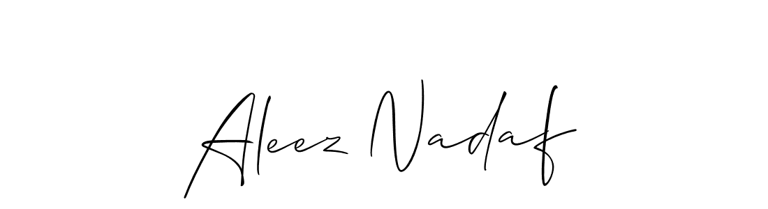 Once you've used our free online signature maker to create your best signature Allison_Script style, it's time to enjoy all of the benefits that Aleez Nadaf name signing documents. Aleez Nadaf signature style 2 images and pictures png