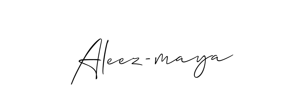 if you are searching for the best signature style for your name Aleez-maya. so please give up your signature search. here we have designed multiple signature styles  using Allison_Script. Aleez-maya signature style 2 images and pictures png