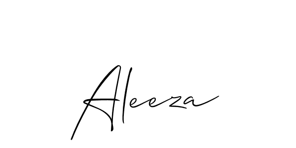 Also we have Aleeza name is the best signature style. Create professional handwritten signature collection using Allison_Script autograph style. Aleeza signature style 2 images and pictures png