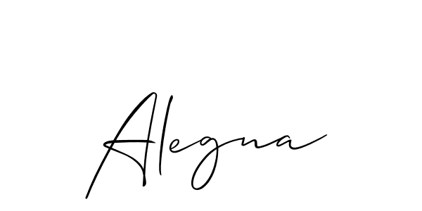 You should practise on your own different ways (Allison_Script) to write your name (Alegna) in signature. don't let someone else do it for you. Alegna signature style 2 images and pictures png